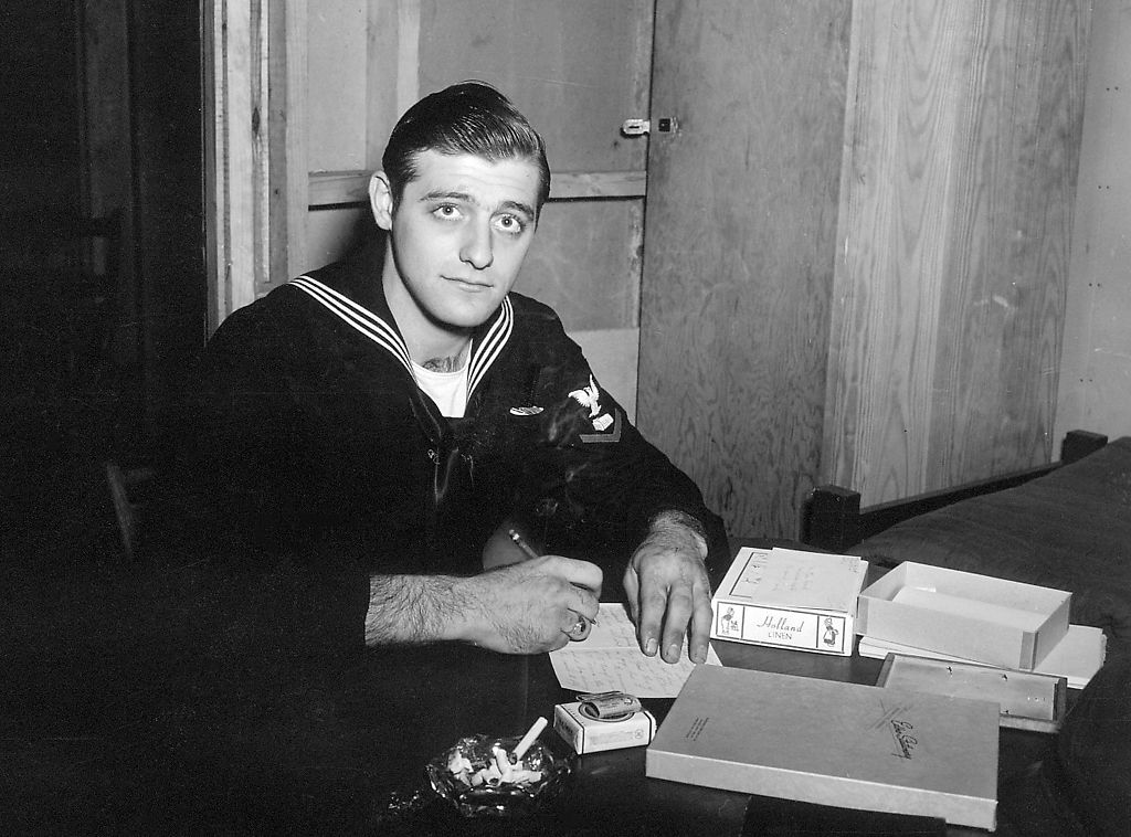 Milton Reim in the U.S. Navy around 1945